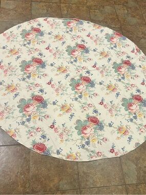 Ralph Lauren Floral Cotton Tablecloth Romantic Cottage Core Farmhouse